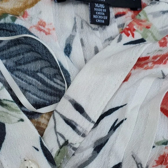 Maison d' Amelie floral tunic blouse Size Xl - Picture 2 of 8